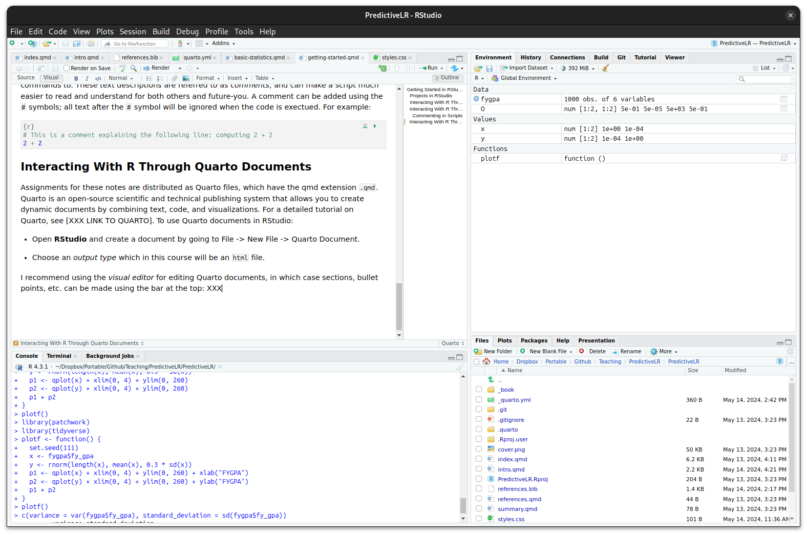 2 Getting Started In RStudio Elements Of Regression 2 Getting Started In RStudio Elements Of Regression